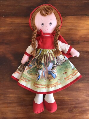 Knickerbocker Dolls of Distinction Little Red Riding Hood Rag Doll Plush