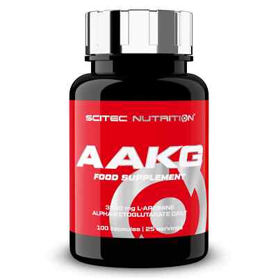 SCITEC AAKG 100-200 Caps - L-Arginine Nitric Oxide Muscles Pump Growth Pills