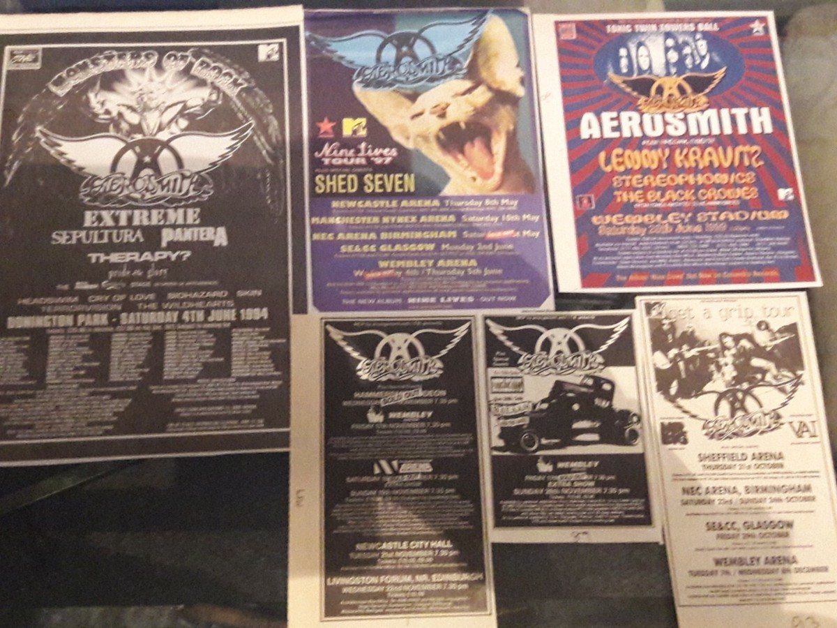 AEROSMITH - LIVE TOUR 1994 1997 1999 1989 1993 1998 original