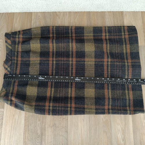 Hensel Mortensen Womens 8 Multicolor Plaid Wool Pencil Skirt Career Wear Classic - Picture 8 of 9