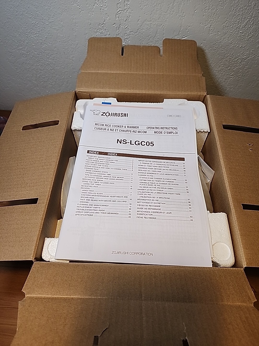 NEW Zojirushi NSLGC05 Rice Cooker & Warmer Stainless Black 3