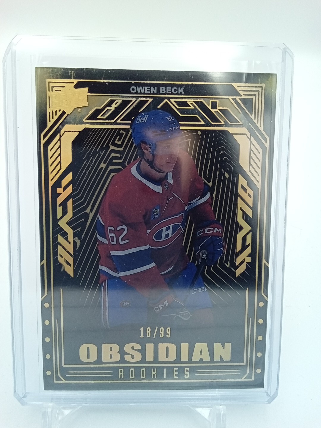 Owen Beck Ud Black Obsidian Rookies Gold /99 Spx 2023-24