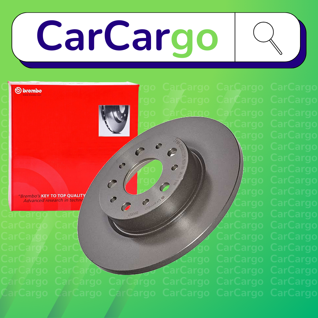 Brembo Solid Rear Brake Discs Pair For Fiat 500L 1.4 2012-2024 251 mm