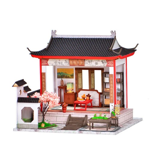 Diorama Miniature House Building Model Set LED Lighting Scene Display Model Gift - Picture 17 of 262