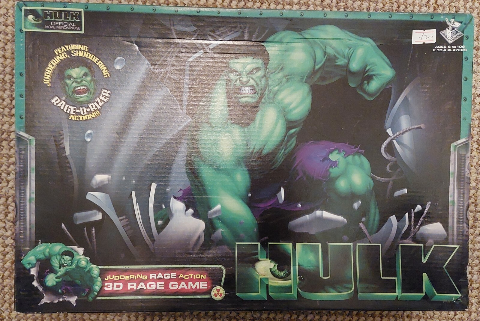 Marvel - Hulk Movie Merchandise - 3D Rage Game (2003)