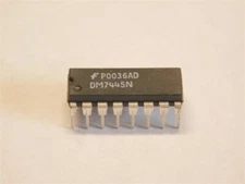 5 Fairchild DM7445N BCD to Decimal Decoder / Drivers ICs 16-PDIP