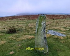 Photo 6x4 Standing stone at the Mitchell's Fold Stone Circle White Grit I c2021