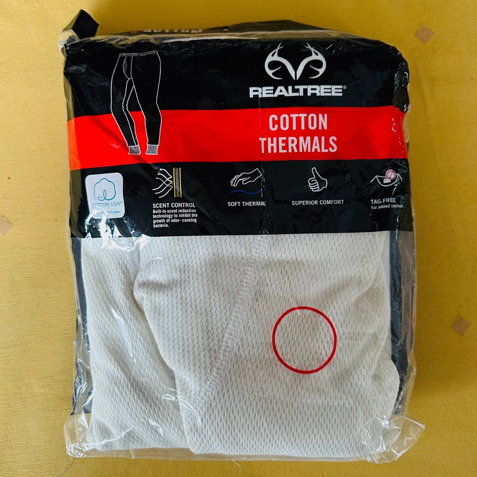 Realtree Men's Cotton Thermal Bottom Size  XL 40 To 42 Waist Size - Image 3 of 3