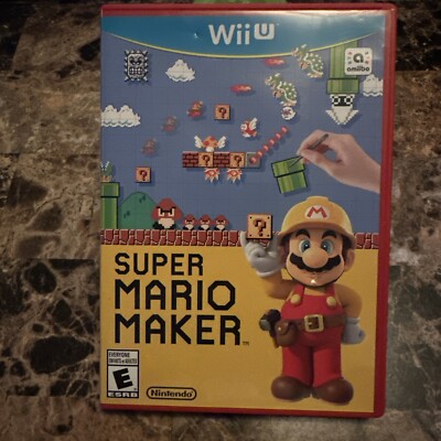 Super Mario Maker (Nintendo Wii U, 2015) Complete CIB Tested