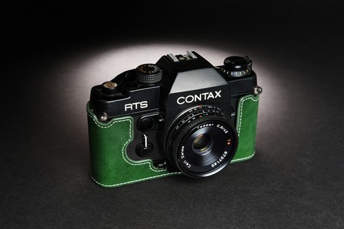 Funda protectora de cuero genuino con media cámara para Contax RTS RTS II RTS2 - Imagen 21 de 31