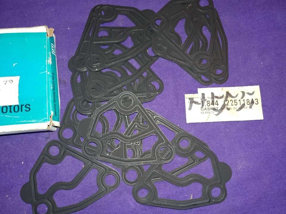 1982-84 NOS 19 Chevrolet Impala Caprice масляный фильтр адаптер прокладка GM 22511843 - Изображение 3 из 4