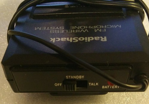 Radio Shack FM Wireless Microphone System 32-1221B Receiver Box & Mic - 第 4/7 張圖片