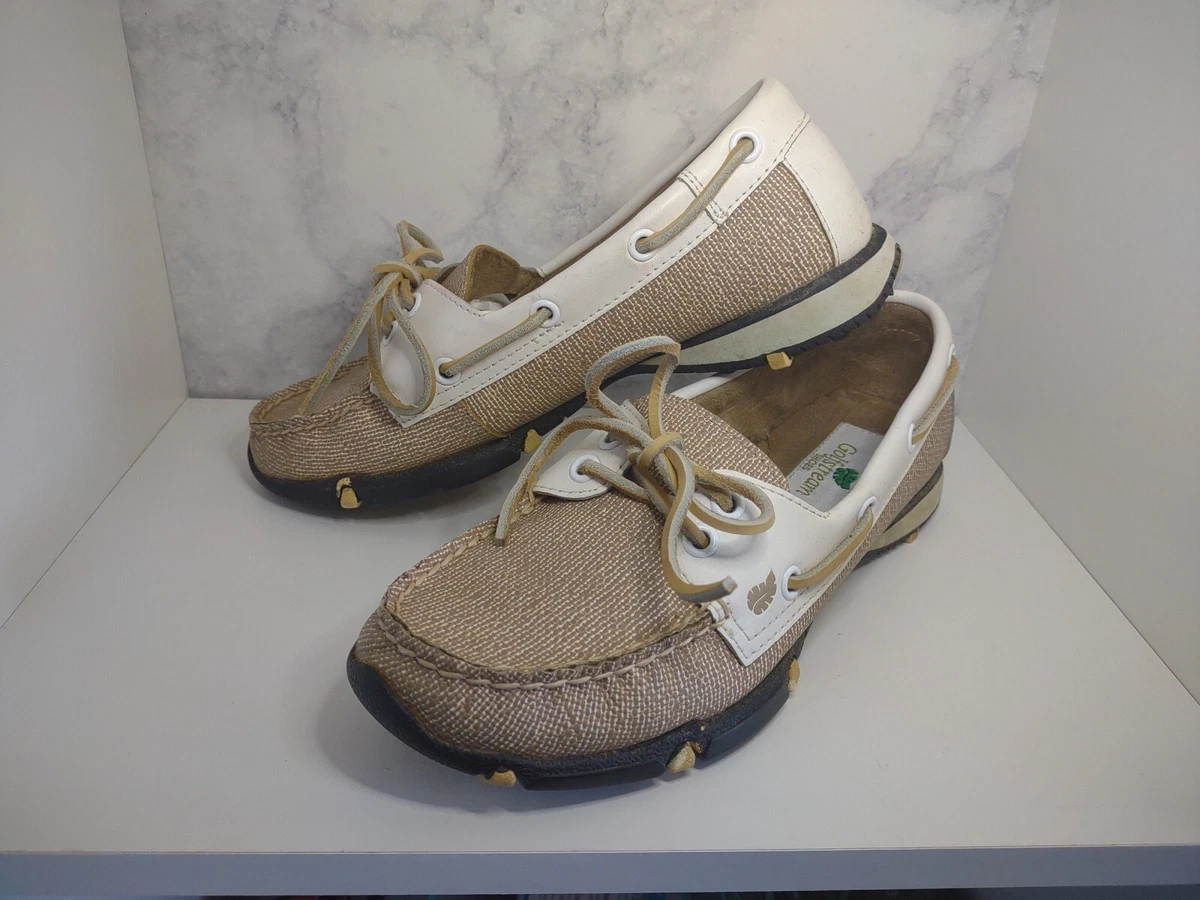 GolfStream Womens 7M Marina Boat Loafer Deck Golf Shoes Pearl