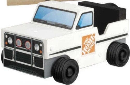 NEU Home Depot SUV LKW Kinder Werkstatt Holzbausatz Neu in OVP Juni 2021 mit PIN Neu in OVP - Bild 1 von 2