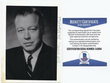 Lee MacPhail Signed 4X5 Photo - Beckett BAS