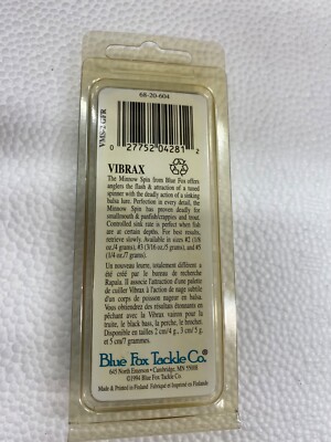 Leurre de pêche vintage renard bleu Vibrax #1