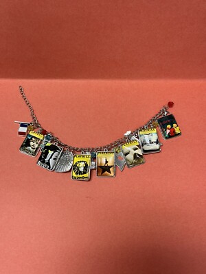 Broadway Show Charm Bracelet New! Hamilton, Dear Evan Hansen, Lion King, more...