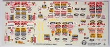 NASCAR DECAL 2000 NASCAR / BUSCH GROUPED STOCK CAR FENDER CONTINGENCIES 1/24