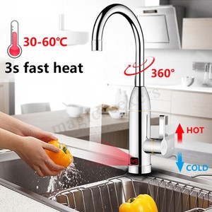 3000w 220v Electric Instant Heater Faucet Tap Led Display Hot