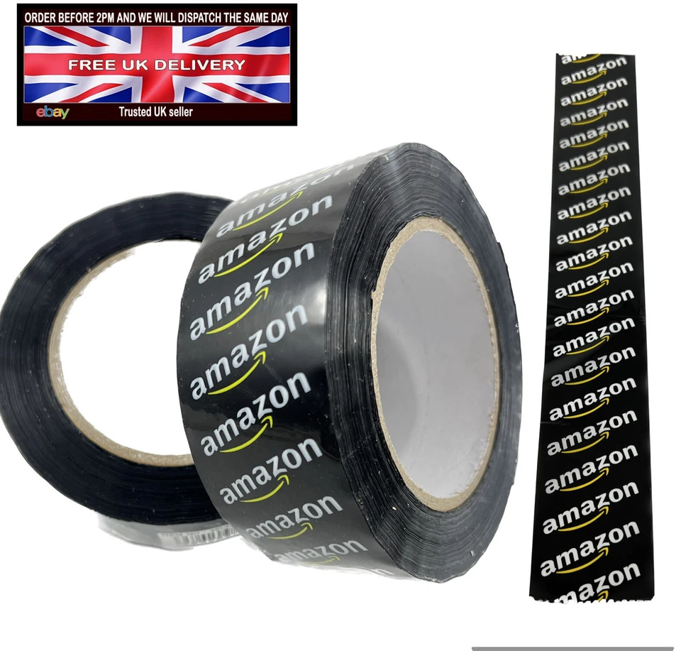 2 Rolls Packing Parcel Amazon Tape 48MM X 132M Packaging Sealing Strong Tapes - Image 4 of 4