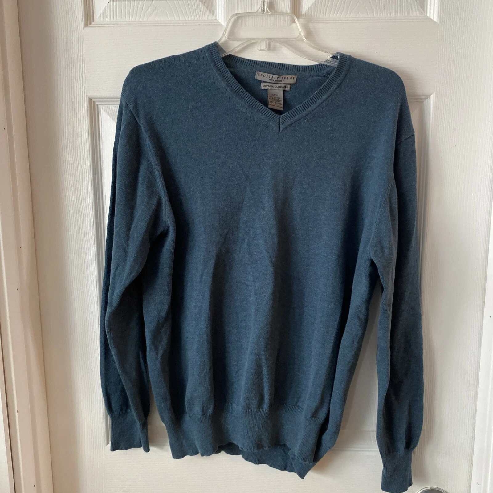 Geoffrey Beene Men’s Sweater Size Medium Cotton/Cashmere Lightweight Pullover