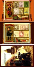 3 Vignettes postales gommées - Neuf** - Années 2016