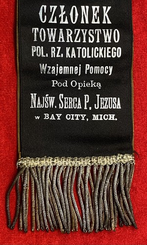 1893 ***POLISH SOCIETY NORTH CATHOLIC*** BAY CITY, MICHIGAN MEDAL+RIBBON! RARE! - Picture 22 of 24