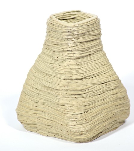 Kunst Skulptur Vase Keramik Sakkara Unikat sign Prof em A Loeschner-Gornau - Picture 7 of 8