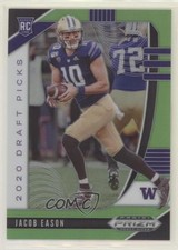 2020 Panini Prizm Draft Picks Rookies Neon Green 22/125 Jacob Eason #115 fm0