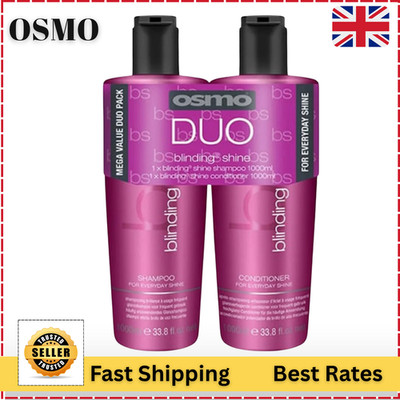 Osmo Blinding Shine Shampoo & Conditioner Duo 1000ml 1L Set Smooth Frizz Salon