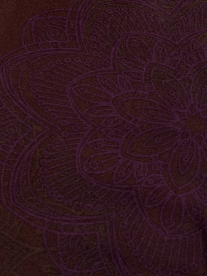 Leggings LuLaRoe TC Alta Curvilínea BORGONHA MARROM ROXO Flor Zen MANDALA UNICÓRNIO - Imagem 2 de 4
