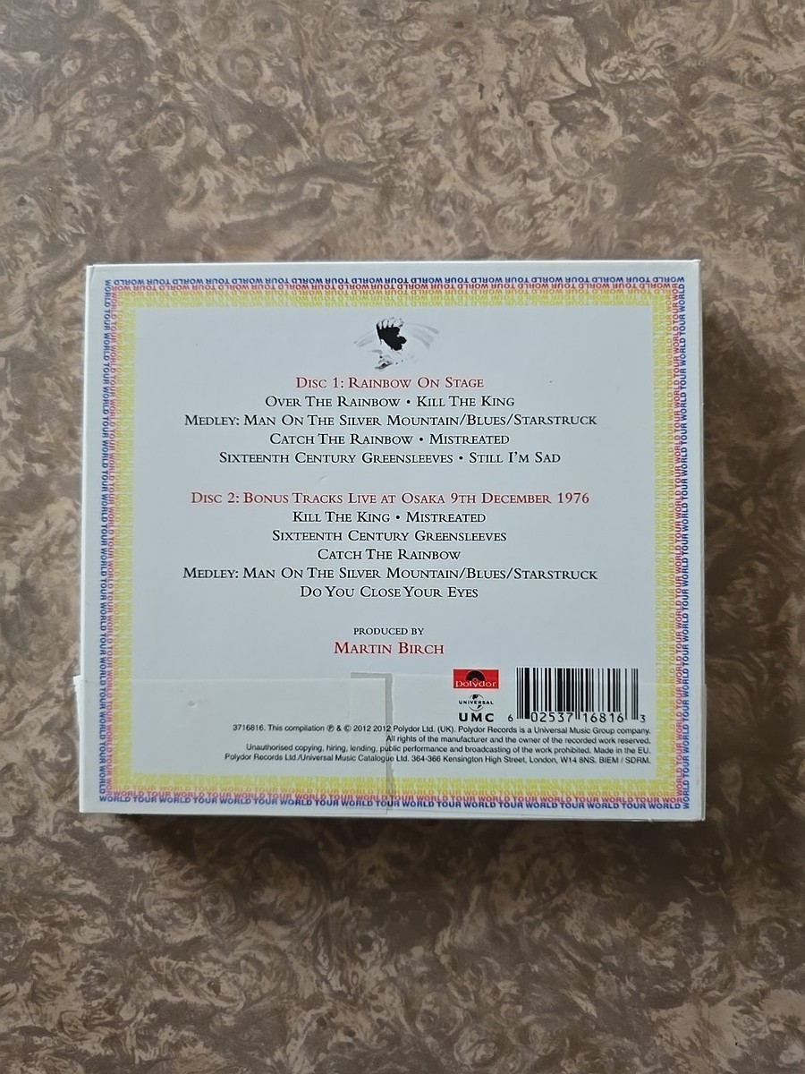 CD Rainbow On Stage (Deluxe Edition) Digipak. Discs Are Mint. Free