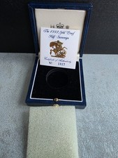 Royal Mint 1993 Gold Proof Half Sovereign Empty Box & COA Only