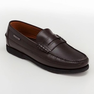 Mephisto Cap Vert Penny Loafers Shoes Burgundy Leather Comfort EUC Mens Size 8