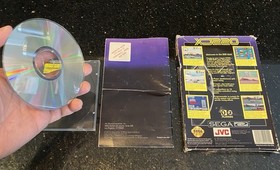 Jaguar XJ220 Sega CD CIB Complete In Box Excellent Condition 1992