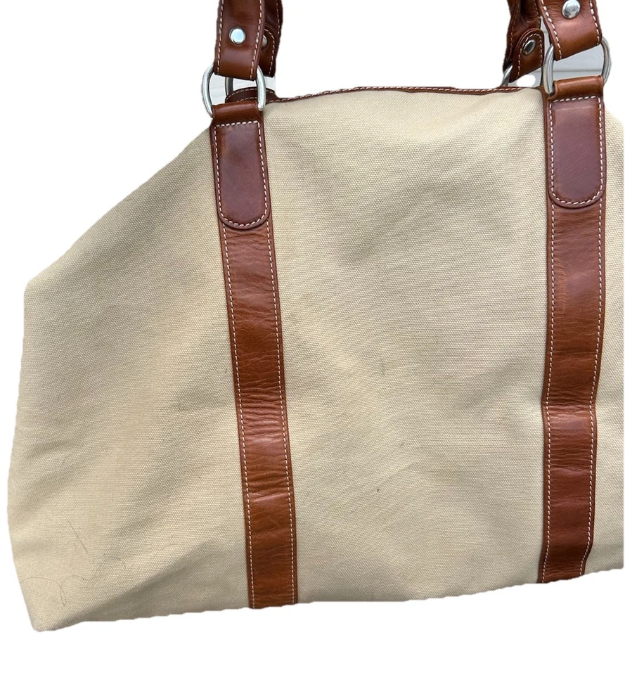 Bolso de Lona Barrington Weekender Lona Cuero Marrón Foto 4 de 4