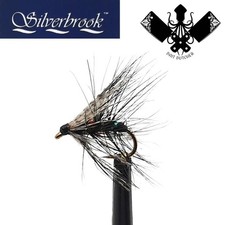 12 x Silverbrook Bibio Pearly Bumble Trout Fly - Size 10/12 - Fly Fishing Flies