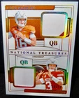 2025 PANINI NATIONAL TREASURES ARCH MANNING QUINN EWERS GOLD DUAL PATCH 10/10!!