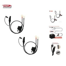 Bates- SAE Battery Connector, SAE to O Ring Terminal Harness, 2 Pin Battery C...