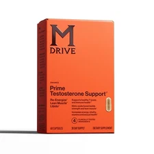 Testosterone Support for Men, Energy Boost, Stress Relief, Lean Muscle, 60 Caps