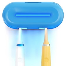 Smart Toothbrush Holder,Heating-Drying,2 Independent Cleaning Chambers,Ultra-...