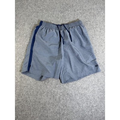 Masters Tech Active Mens Blue Heathered Lined Running Shorts Large RN133979