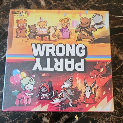 UNSTABLE GAMES WRONG PARTY BOARD GAME - SEALED - 2-5 PLAYERS