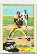 1981 Topps #695 Kent Tekulve