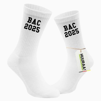 Socken BAC 2025 Abschluss Frankreich Geschenkidee BAC 2025 Geschenk Präsent Mitb