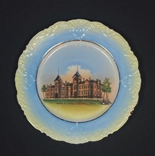 Assiette souvenir porcelaine allemande lycée CARROLL IOWA