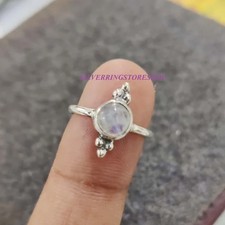 Moonstone Ring, 925 Sterling silver Ring, Fidget Ring, Band Ring, Boho All Size