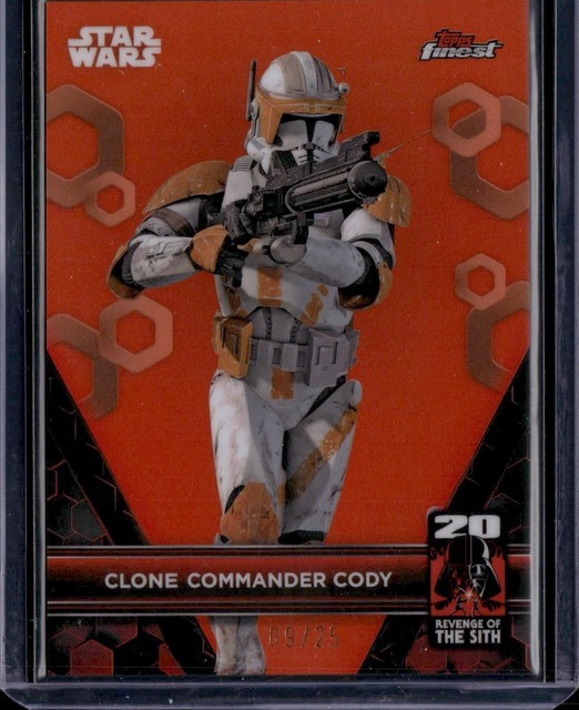 2025 Topps Star Wars Smugglers Outpost Clone Commander Cody Orange /25 SSP MINT!