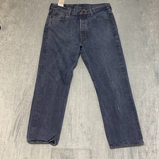 Levi's 501 Original Jeans Mens 36x30 Blue Denim 5 Pocket Button Fly Straight Leg