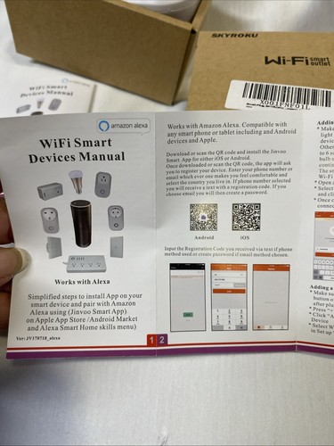 skyroku wifi smart outlet Set Of Two Works With Alexa Etc - Picture 6 of 9